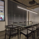 Soheil Office / Raavi Studio - Interior Photography, Table, Chair, Countertop, Beam