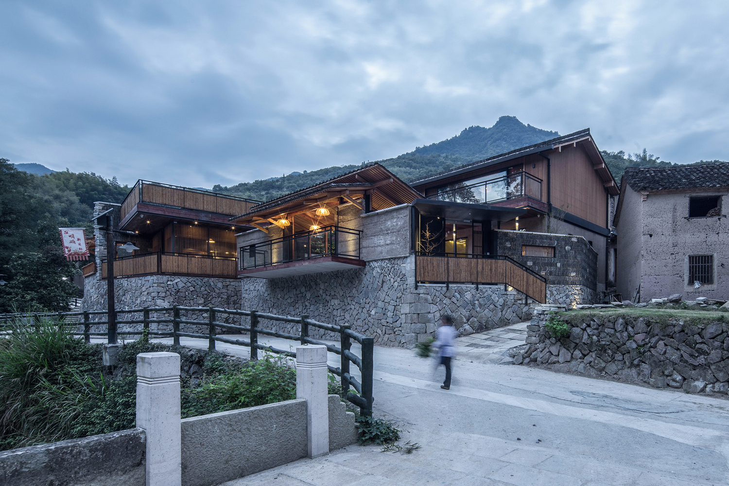 武义梁家山清啸山居民宿 / 尌林建筑设计事务所 - 建筑图, 楼梯