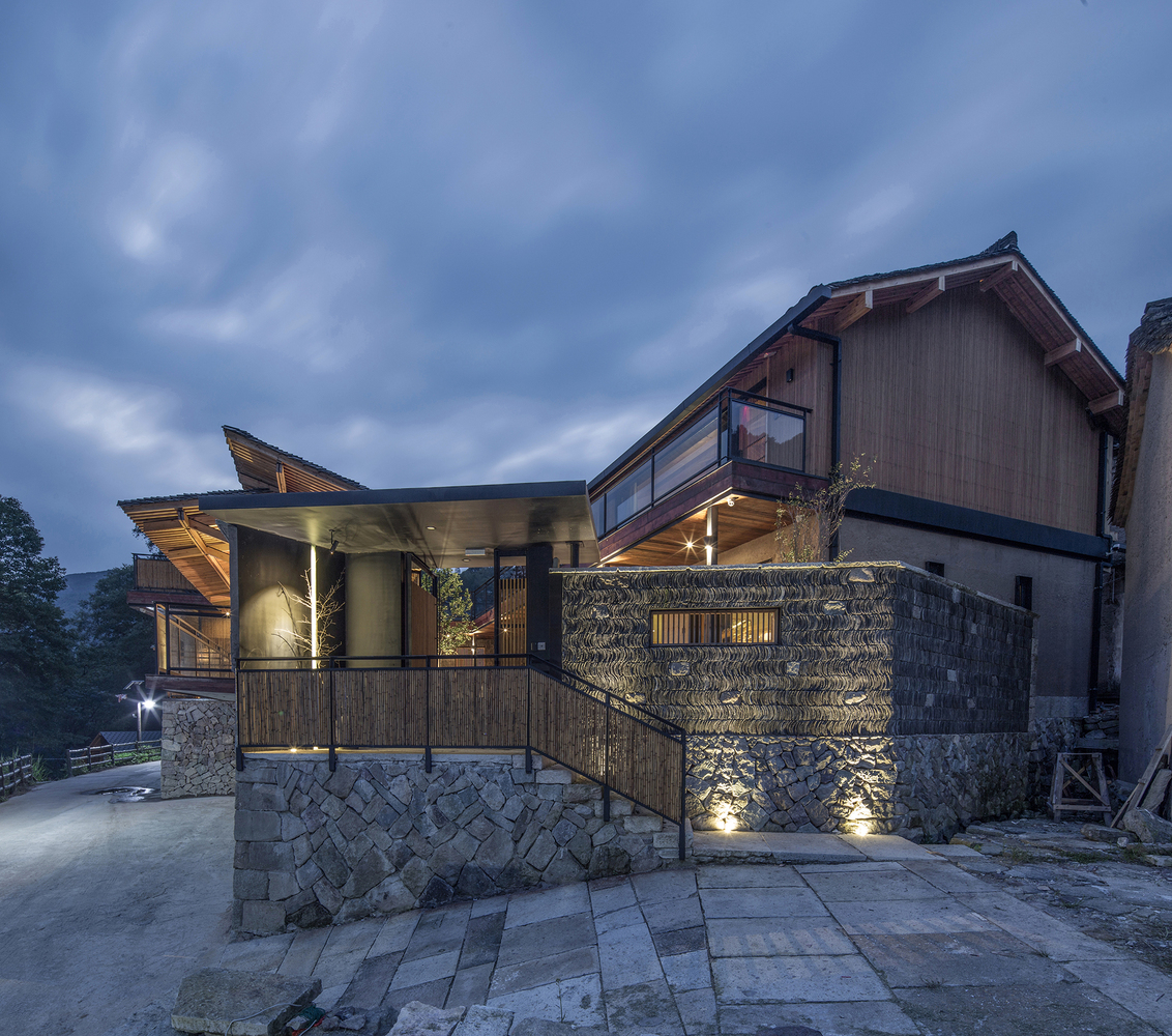 武义梁家山清啸山居民宿 / 尌林建筑设计事务所 - 建筑图, 表皮, 楼梯