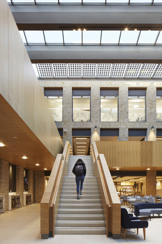 Lower Mountjoy Teaching and Learning Centre / FaulknerBrowns Architects - Interior Photography, Stairs, Handrail
