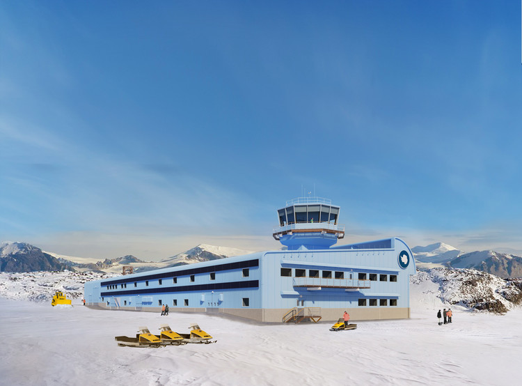 Construction Works Begin on Hugh Broughton's Discovery Building at Rothera Research Station in Antarctica - Image 3 of 3