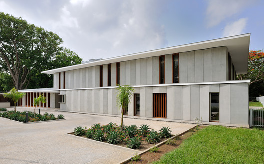 French Embassy in Accra / Segond-Guyon Architectes - Exterior Photography, Facade, Concrete