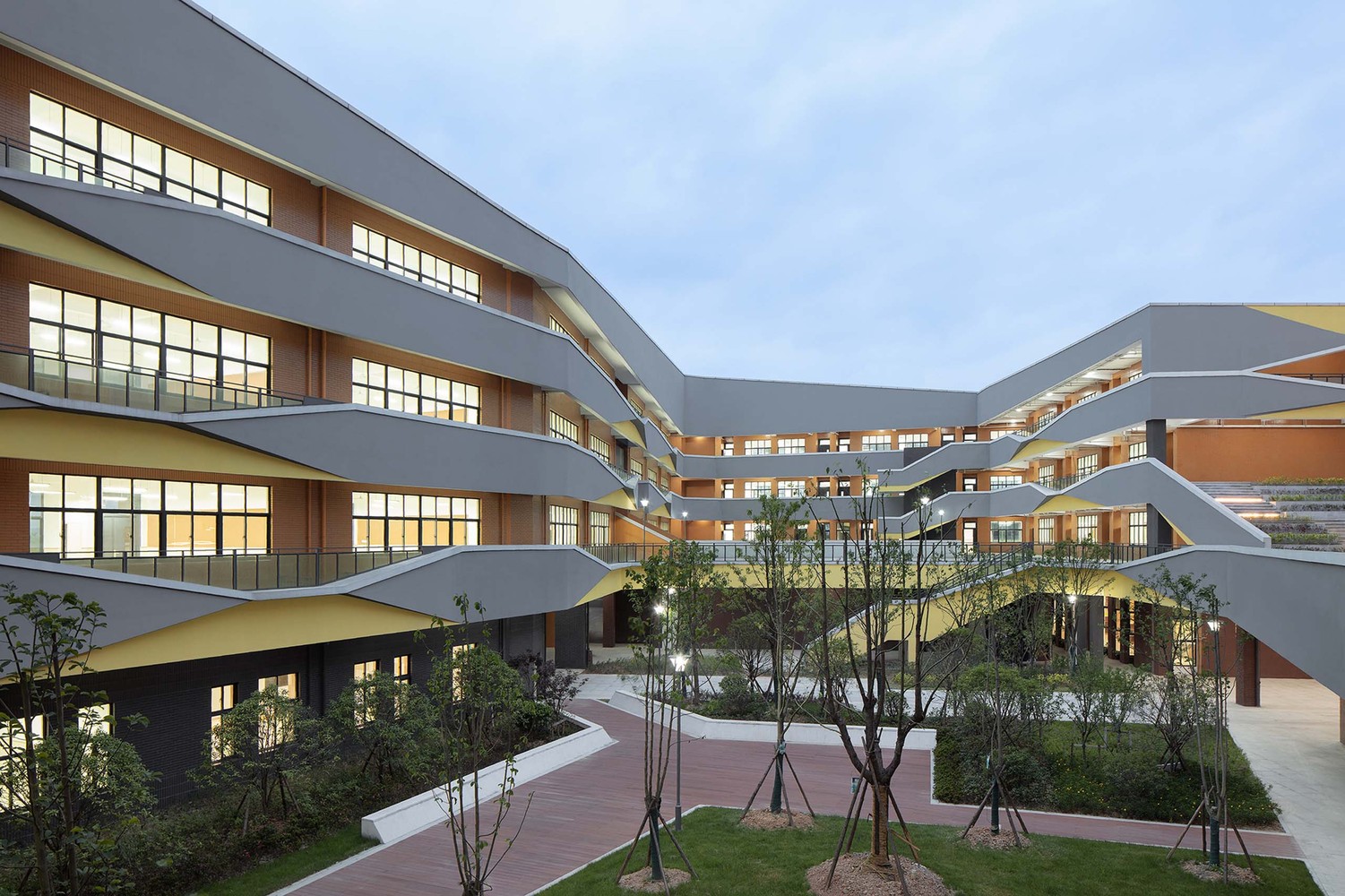 宁波市江北区甬江实验学校 / DC国际 - 建筑图, 表皮