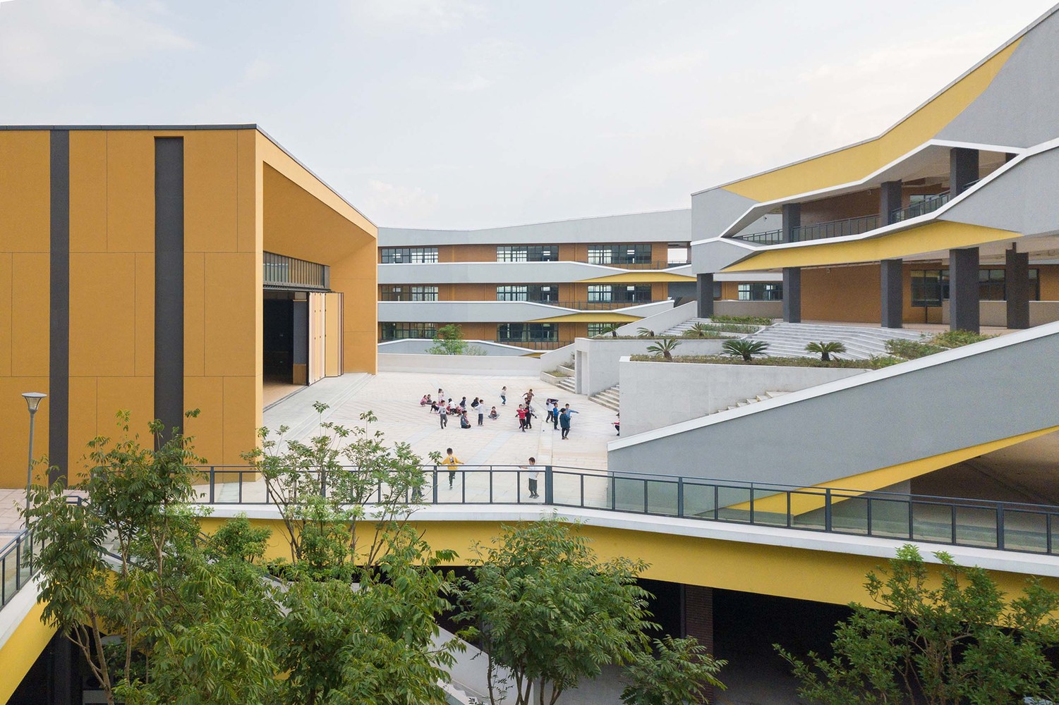 宁波市江北区甬江实验学校 / DC国际 - 建筑图, 表皮