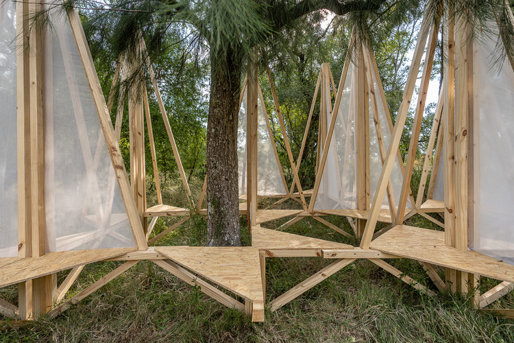 Wooden structures built by students at Hello Wood Argentina 2020 - More Images