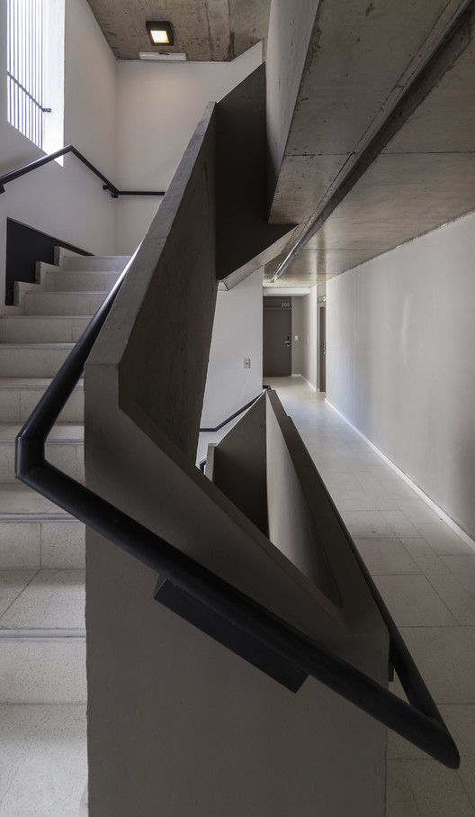 AER La Pampa Building / Cubero Rubio - Interior Photography, Stairs, Handrail