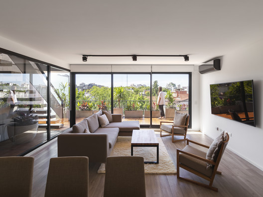 AER La Pampa Building / Cubero Rubio - Interior Photography, Living Room, Wood