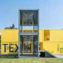 Pop-up Campus Installation – Infitity 6 / Crossboundaries - Exterior Photography, Facade, Door