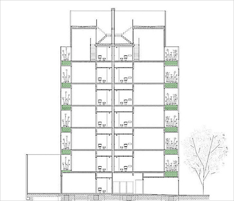 Balcones con vegetación: detalles y secciones de jardines en altura  - Imagen 12 de 22