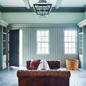 Oblong Valley Greek Revival  / Hendricks Churchill - Interior Photography, Living Room, Sofa, Windows