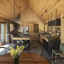 Wanaka Crib / Pac Studio - Interior Photography, Houses, Kitchen, Beam, Table, Countertop, Chair
