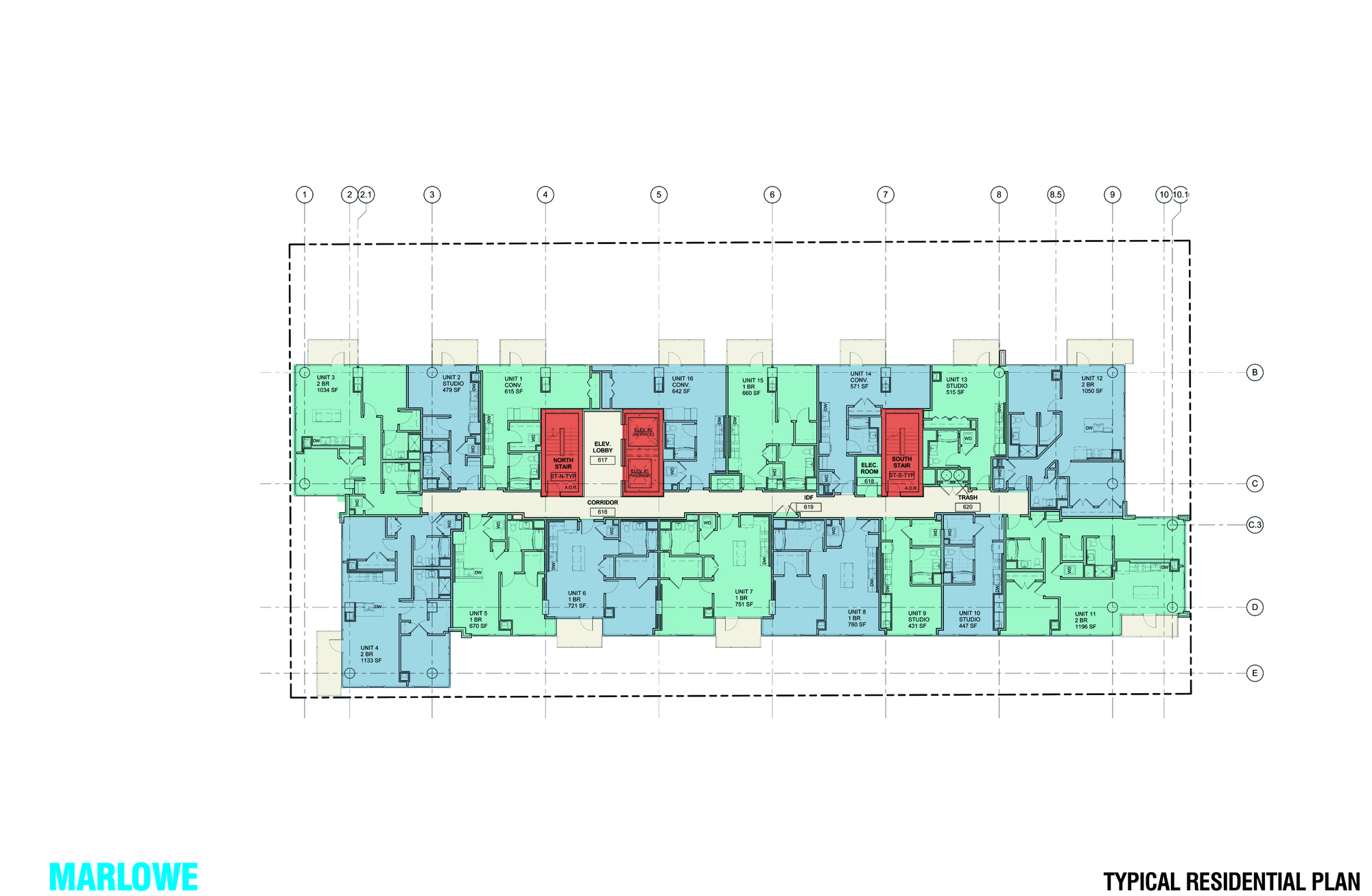 Gallery of Marlowe Apartments / Antunovich Associates 23