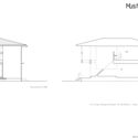 Elevation - Mushono House / Hearth Architects: m&aacute;t mẻ v&agrave;o m&ugrave;a h&egrave; v&agrave; ấm &aacute;p v&agrave;o m&ugrave;a đ&ocirc;ng