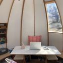 Isolation Office Pod / Podmakers Ltd - Interior Photography, Table, Shelving