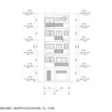 M%E1%BA%B7t %C4%91%E1%BB%A9ng h%C6%B0%E1%BB%9Bng b%E1%BA%AFc North elevation - NDT HH Home / Kiến Tr&uacute;c NDT: Ng&ocirc;i nh&agrave; ở Bắc Ninh triệt ti&ecirc;u tiếng ồn, kh&oacute;i