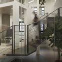 LIMO超级办公室 / 相向建筑 - 室内图, 楼梯, 玻璃, 扶手