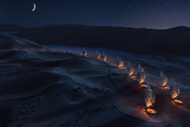 X-Architects Proposes "Architectural Constellation" for a Desert Hideaway Resort in KSA - Image 6 of 13