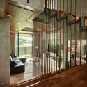 03 Atrium to Stair(2) - Tresno House / RAW Architecture: Biệt thự hiện đại c&acirc;y xanh v&agrave; hồ bơi