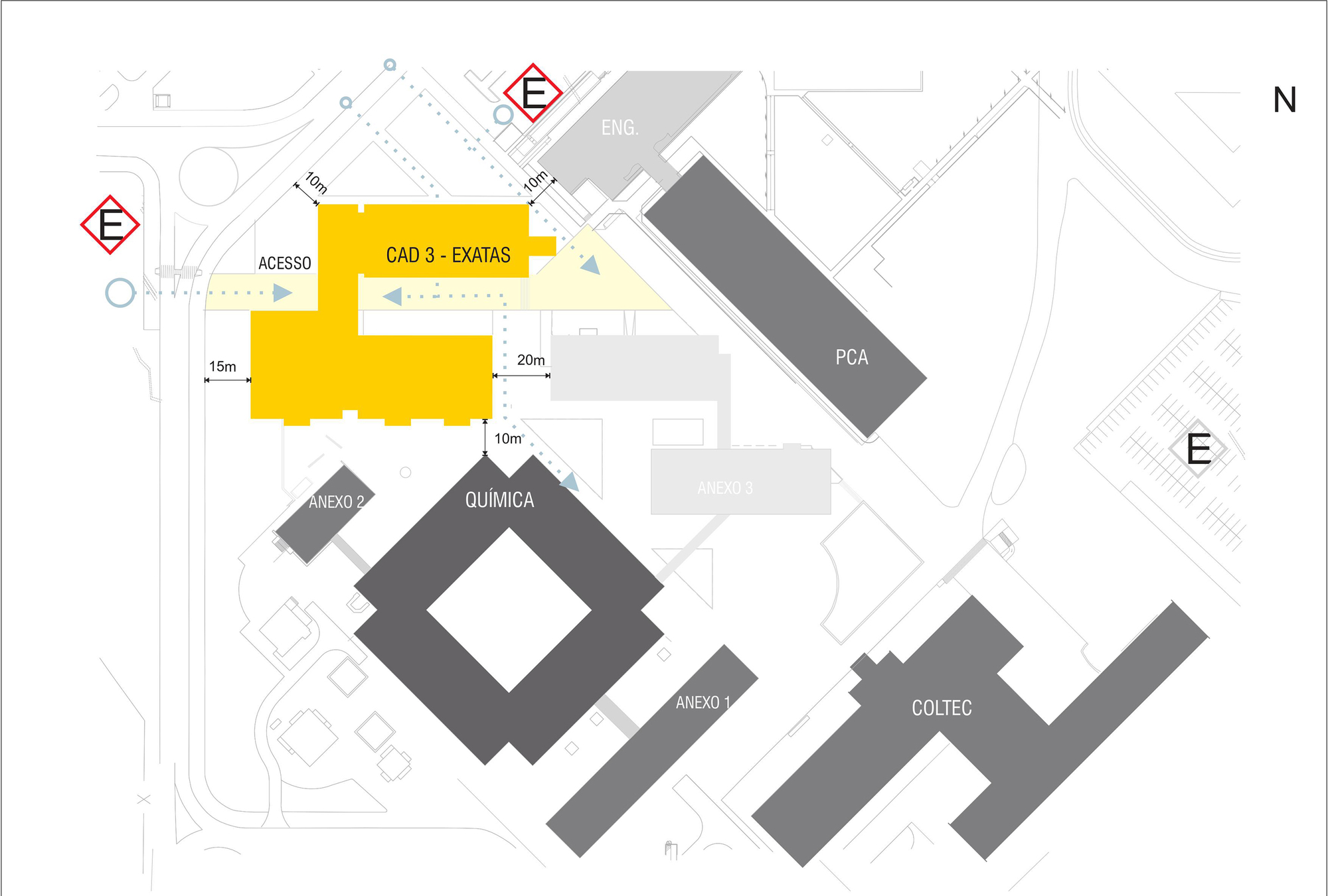 Ufpd Building Map Gallery of CAD 3 Center / DPFP UFMG - 32