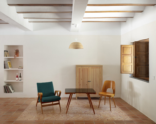 DOM House / CRUX arquitectos - Interior Photography, Living Room, Wood