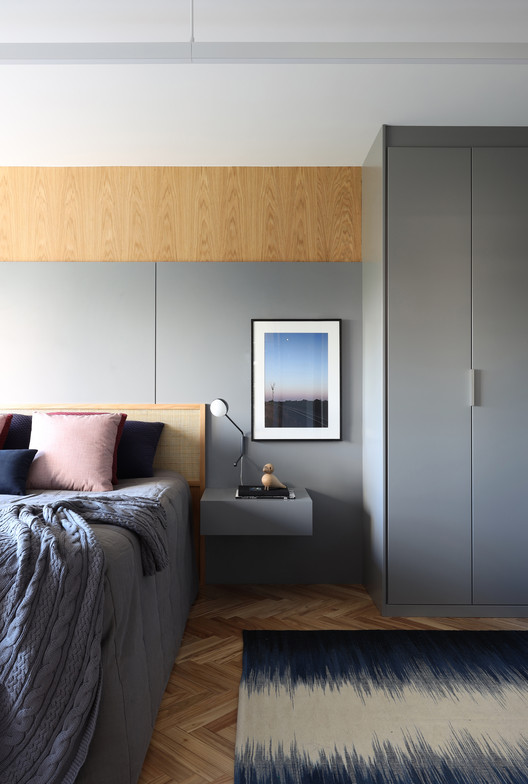 Apartamento TG / Ana Sawaia Arquitetura - Fotografia de Interiores, Dormitório, Cama