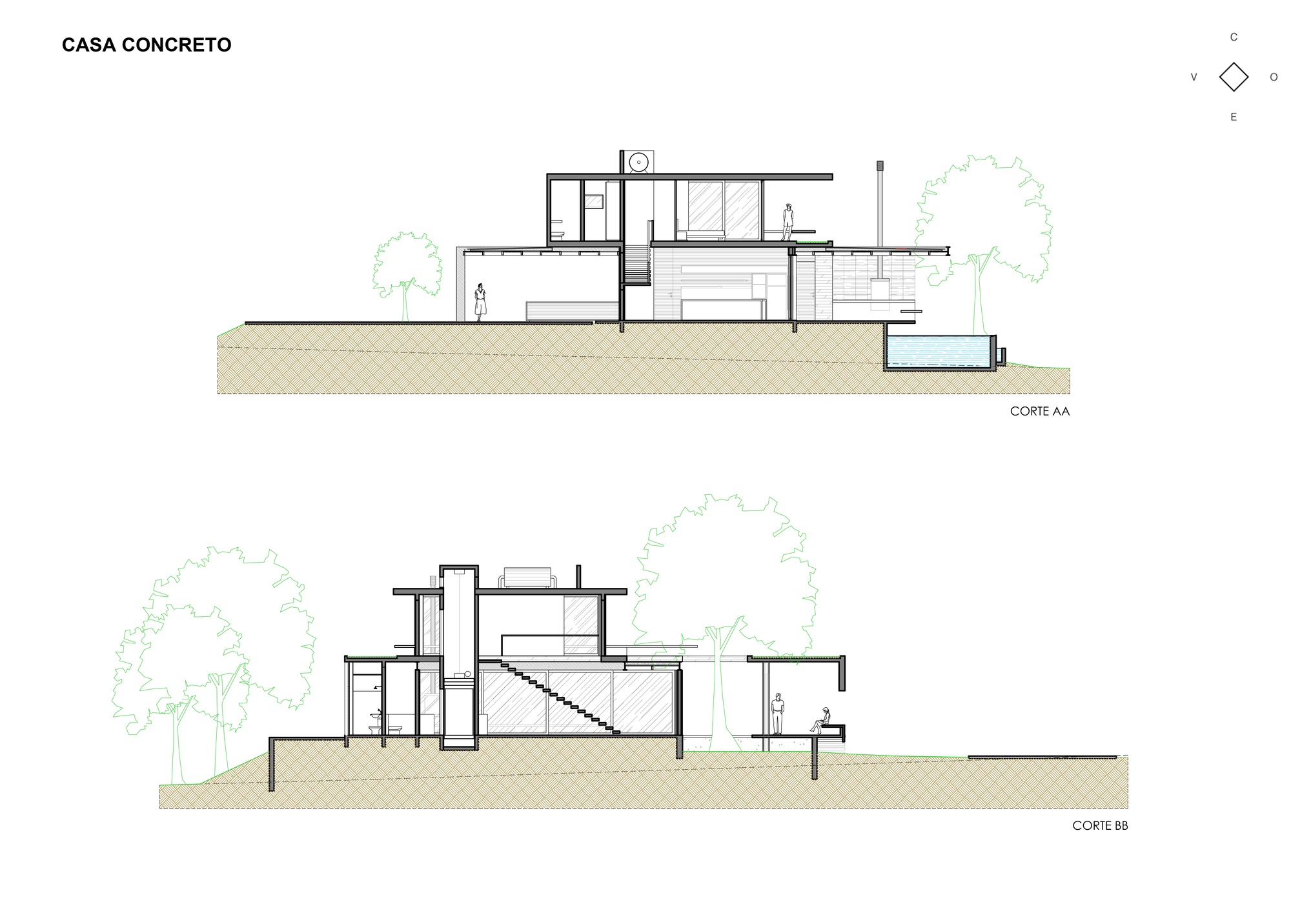 Galeria de Casa Concreto / Costaveras Arquitetos - 25