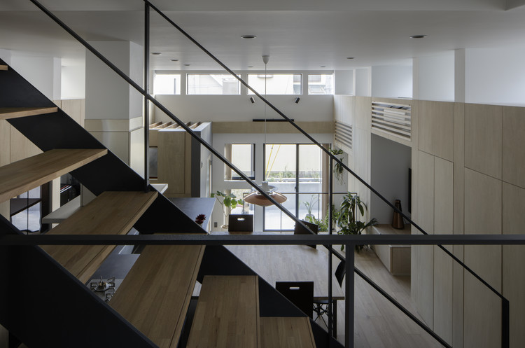 Our House / Peak Studio - Interior Photography, Stairs, Facade, Handrail, Windows