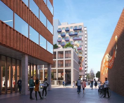 U+I Reveals New Images of OMA-Designed Morden Wharf, a Mixed-Use Neighborhood on Greenwich, London U+I Reveals New Images of OMA-Designed Morden Wharf, a Mixed-Use Neighborhood on Greenwich, London - Image 6 of 9