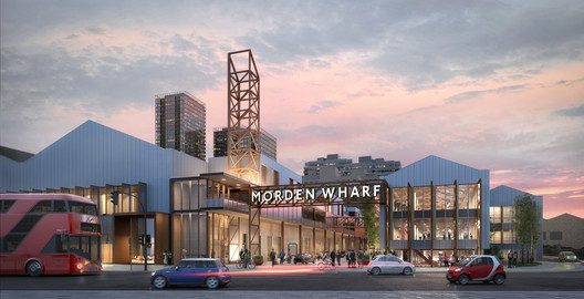 U+I Reveals New Images of OMA-Designed Morden Wharf, a Mixed-Use Neighborhood on Greenwich, London U+I Reveals New Images of OMA-Designed Morden Wharf, a Mixed-Use Neighborhood on Greenwich, London - Image 7 of 9