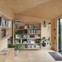 Writer’s Shed / Matt Gibson Architecture + Design - Interior Photography, Closet, Wood, Shelving