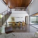 Casa Cajás / Aguirre Arquitetura - Fotografia de Interiores, Mesa, Cadeira, Viga, Janela, Terraço