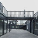 Container Block in Haojiacun Urban Village / Bounds Plan + BA Studio - Exterior Photography, Glass, Handrail