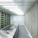 Exofood Retail and Lab / space+craft - Interior Photography, Shelving, Windows, Sink, Chair