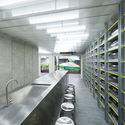 Exofood Retail and Lab / space+craft - Interior Photography, Kitchen, Shelving, Countertop, Sink