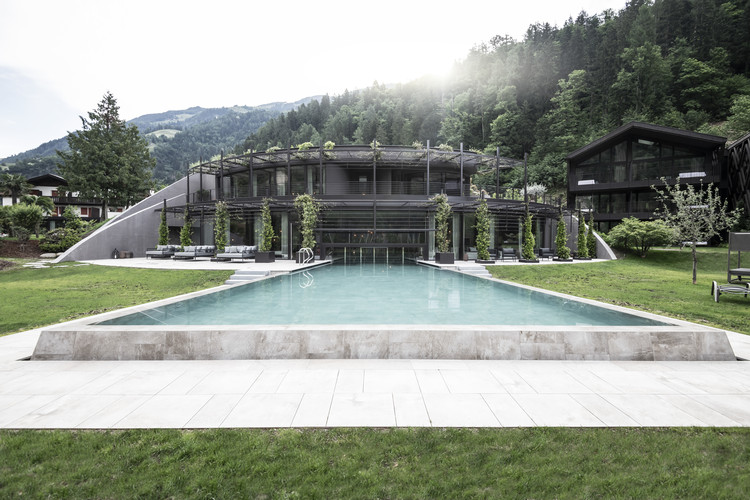 Apfelhotel Torgglerhof / noa* network of architecture - Exterior Photography, Chair, Garden, Courtyard