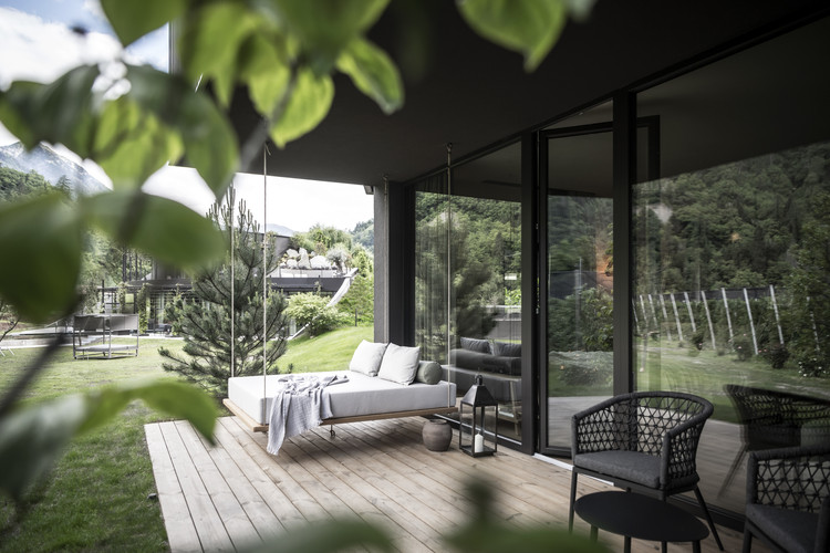 Apfelhotel Torgglerhof / noa* network of architecture - Interior Photography, Living Room, Chair, Deck, Patio