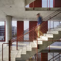 Makers Quarter Block D Office Building / BNIM - Interior Photography, Stairs, Handrail, Concrete