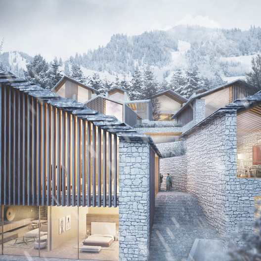 Oppenheim Creates Secluded Swiss Resort to Frame Mountain Views Oppenheim Creates Secluded Swiss Resort to Frame Mountain Views - Image 15 of 30