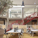 Cowork Wayco Ruzafa Extension / José Costa - Interior Photography, Cowork Interiors, Beam, Table, Chair