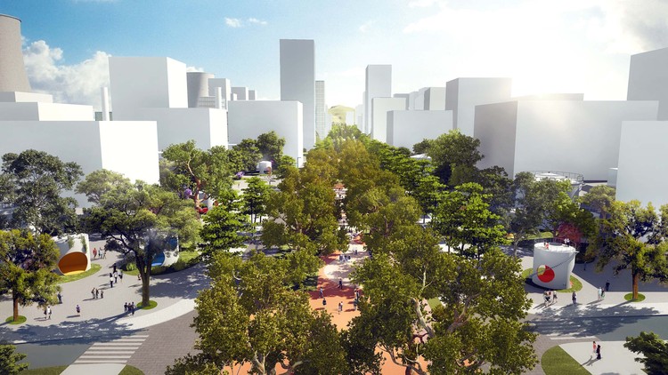 十里山水间'，朱小地工作室'杭州大城北中央景观大道'方案| ArchDaily