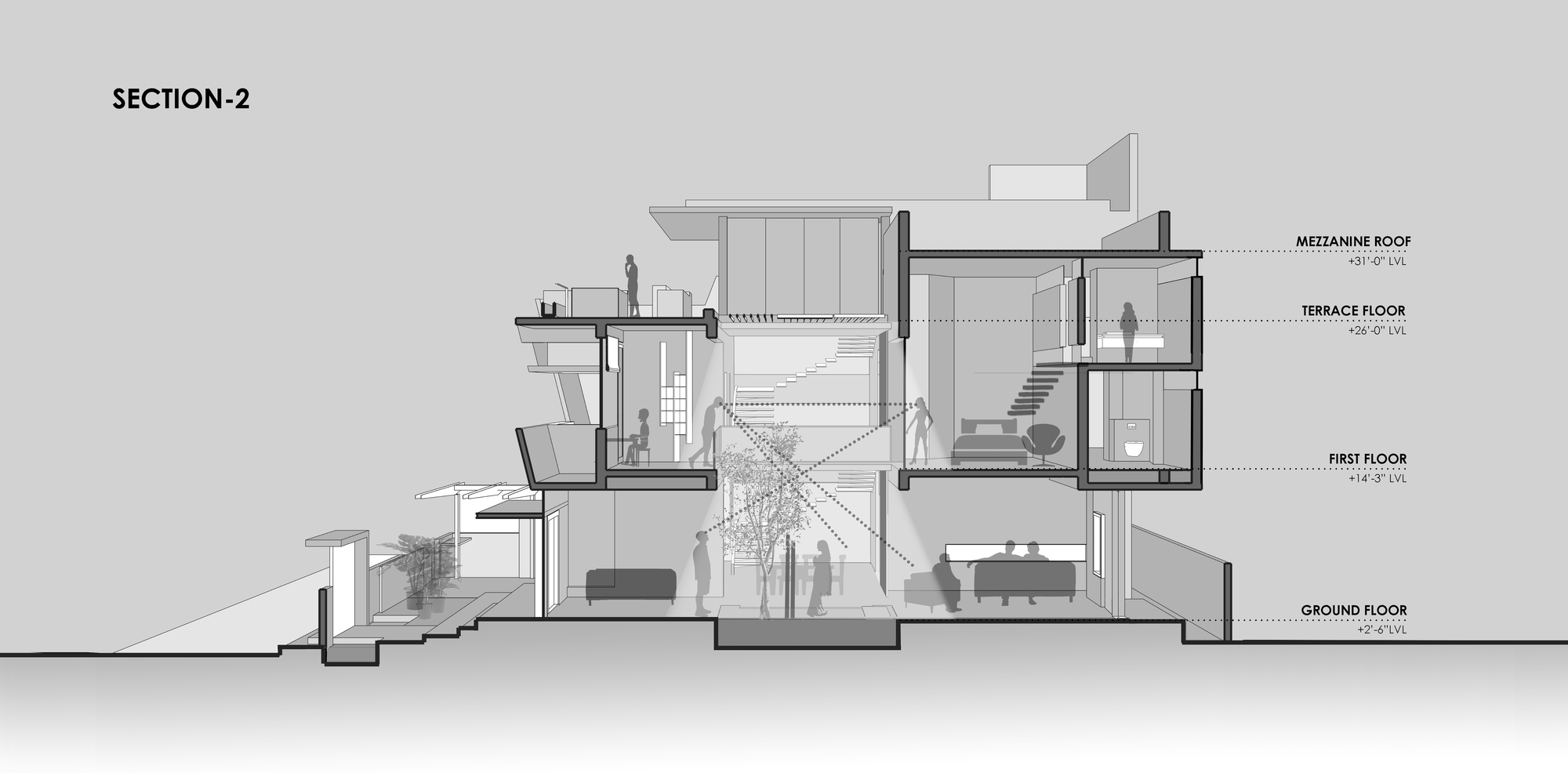 Gallery of Floating Walls House / Crest Architects 34