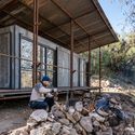 Refugio en La Paisanita / STC Arquitectos - Fotografía exterior, Fijación Vigas