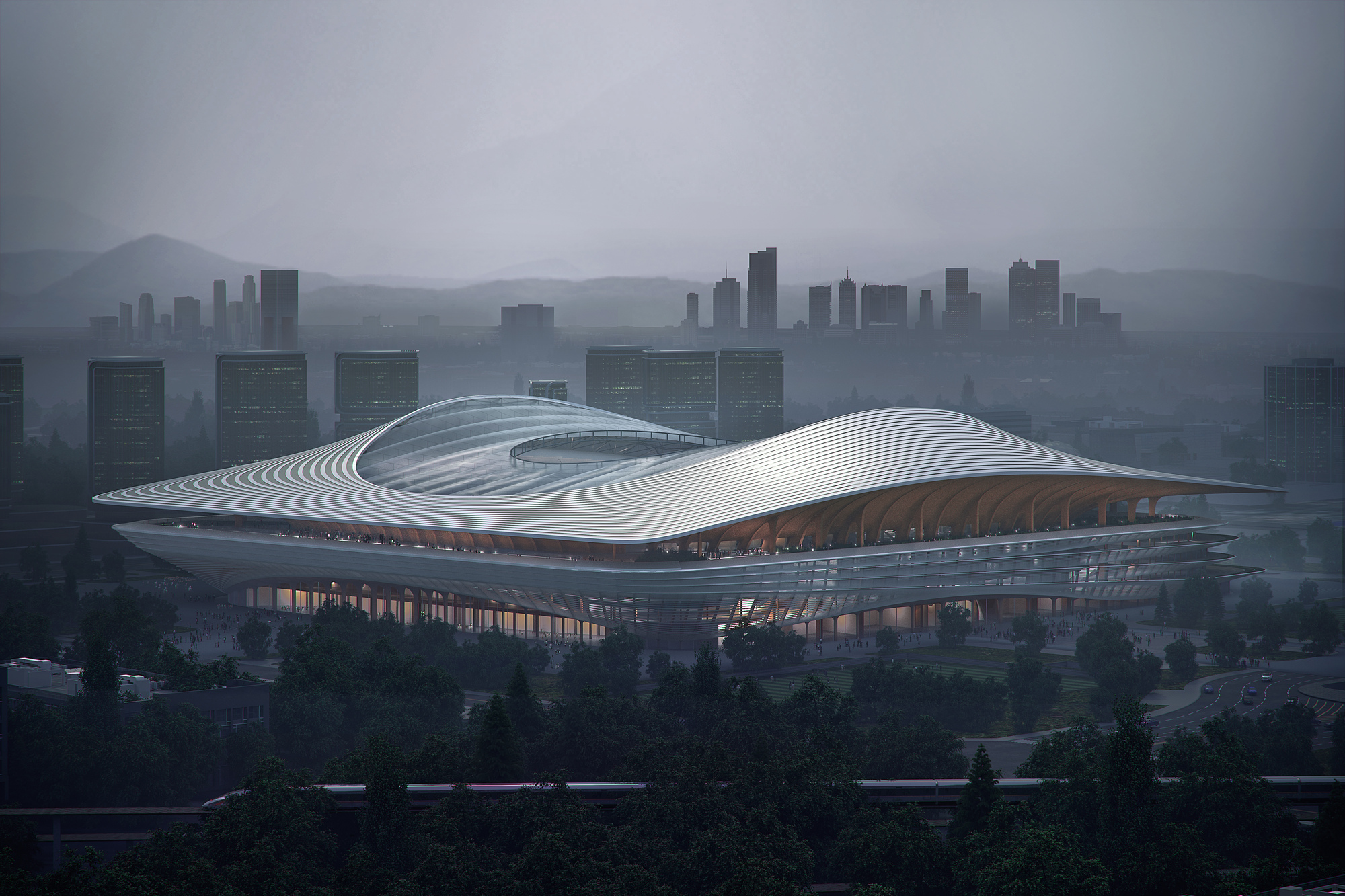 Zaha Hadid Architects Unveils the Xi’an International Football Center