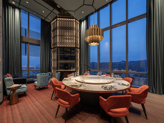 InterContinental Chongqing Raffles City / CL3 Architects InterContinental Chongqing Raffles City / CL3 Architects - Fotografia de Interiores, Sala de Estar