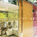 Yoyogi Fukamachi Mini Park Toilet / Shigeru Ban Architects - Interior Photography, Bathroom, Glass, Facade