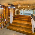 Plan-i Headquater Office / Yeha Partners Architects - Interior Photography, Offices Interiors, Stairs, Beam, Handrail, Door