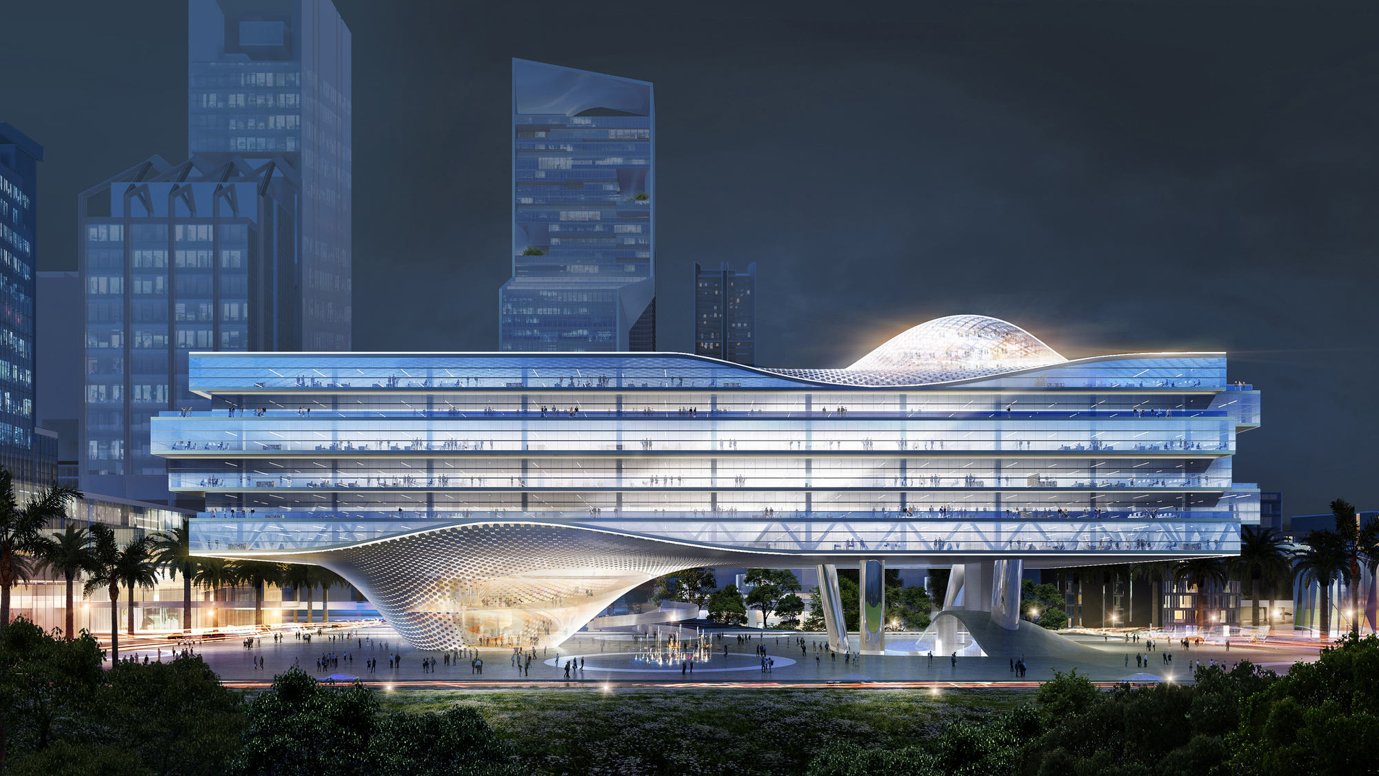 深圳湾超总中兴通讯新总部，奥雷·舍人'深圳潮'方案公布| ArchDaily
