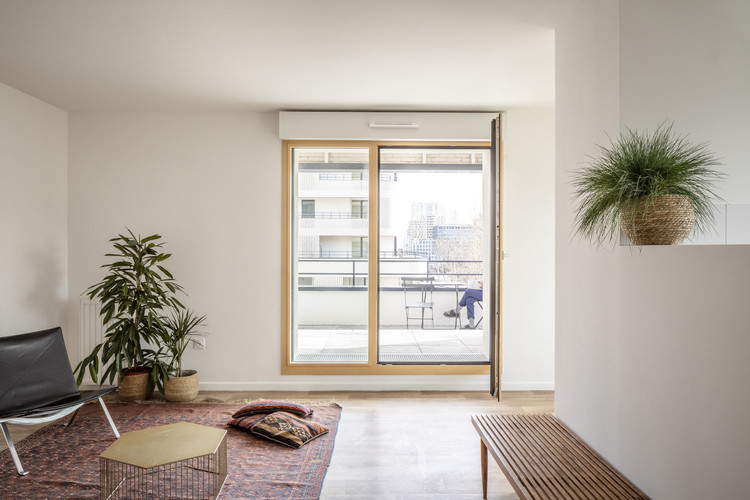 Boulevard Ney Social Housing / ITAR Architectures - Interior Photography, Wood, Windows, Chair