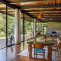 House in Vale das Videiras / Rodrigo Simão Arquitetura - Interior Photography, Dining room, Table, Wood, Chair, Beam