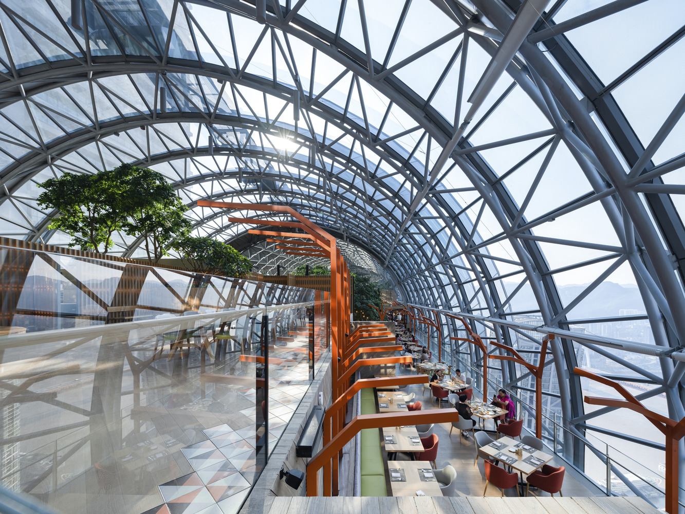 重庆来福士 / 萨夫迪建筑事务所 - 室内图, 楼梯